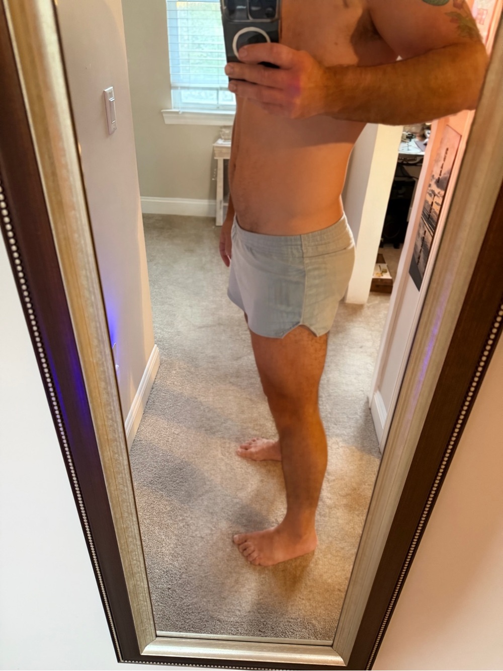 Men's Light blue Running Shorts XL